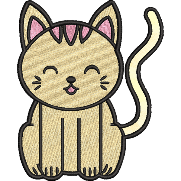 Standing Happy Cat Design