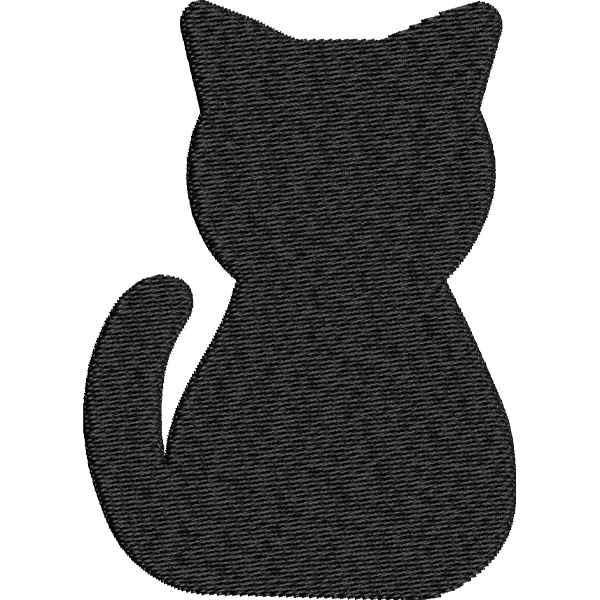 Full Black Cat Design