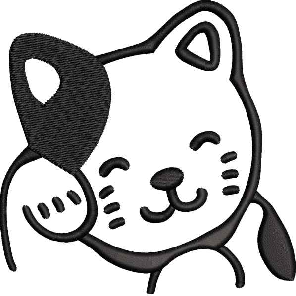 Black Cat Cute Design