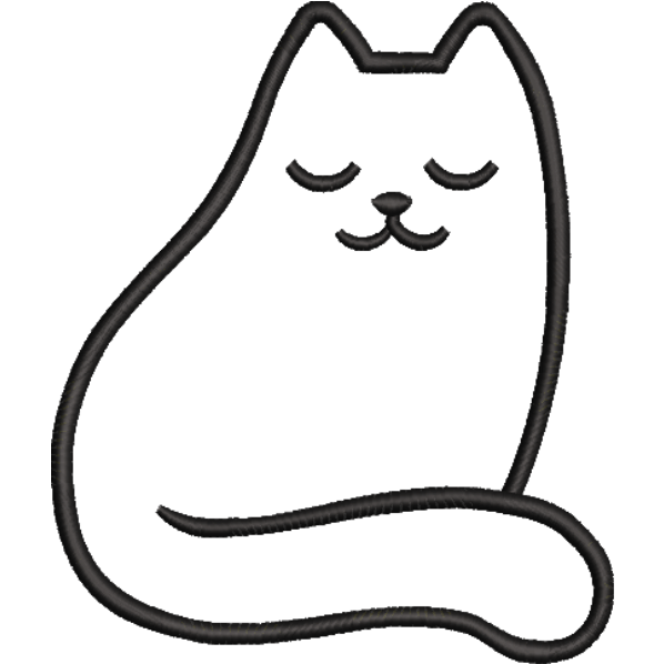 Cute Sleeping Cat Design