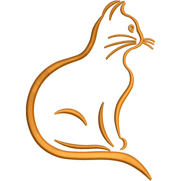 gold cat design