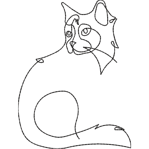 cat sketch design