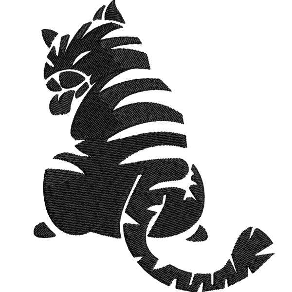 Black White Cat Design