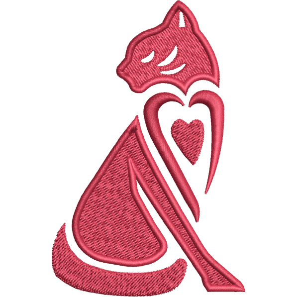 heart cat design