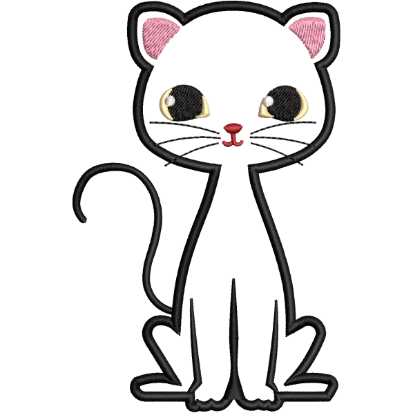 Cute Cat Sitting Design