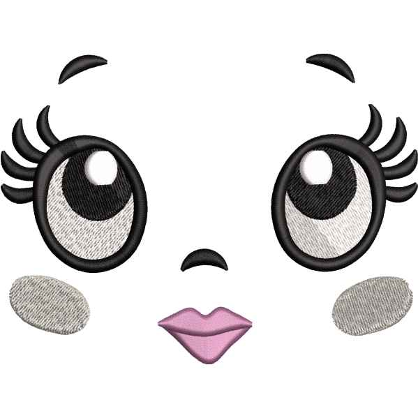 Cute Cat Face Design