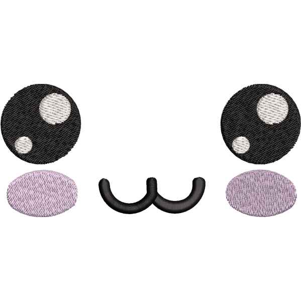 Cat Smiling Face Design