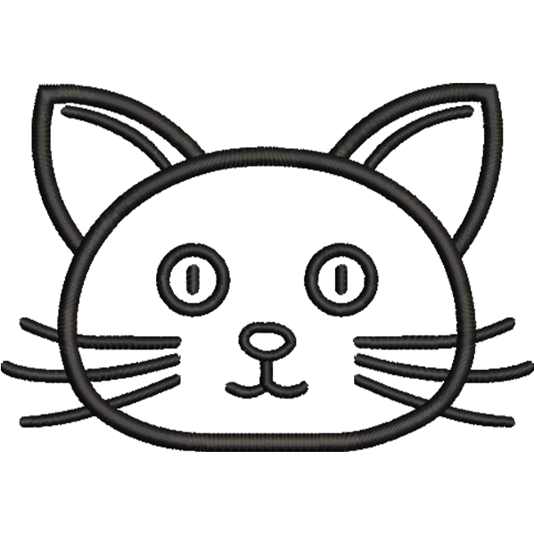 Serious Cat Face Design