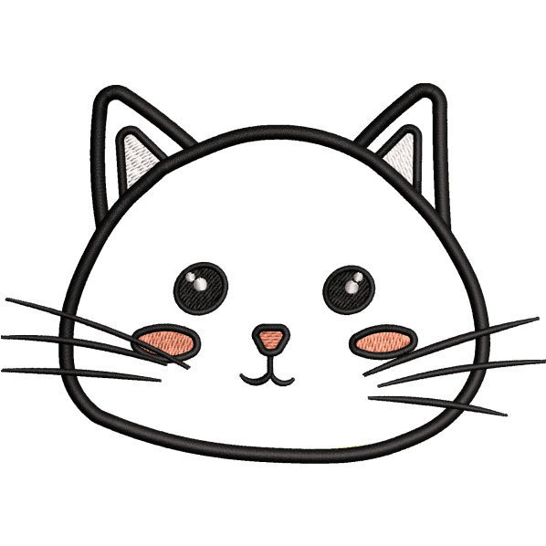 Cute Cat with Pink Cheeks