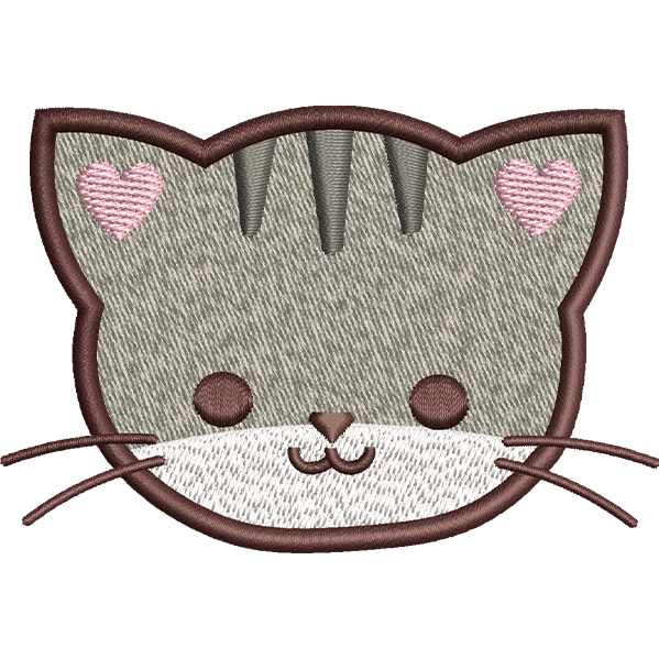 Gray Hair Cat Face