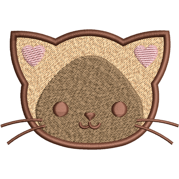 Black And Brown Cat Face