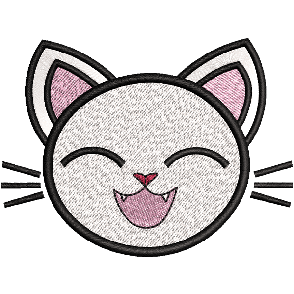 Joyful Kitty Face Design