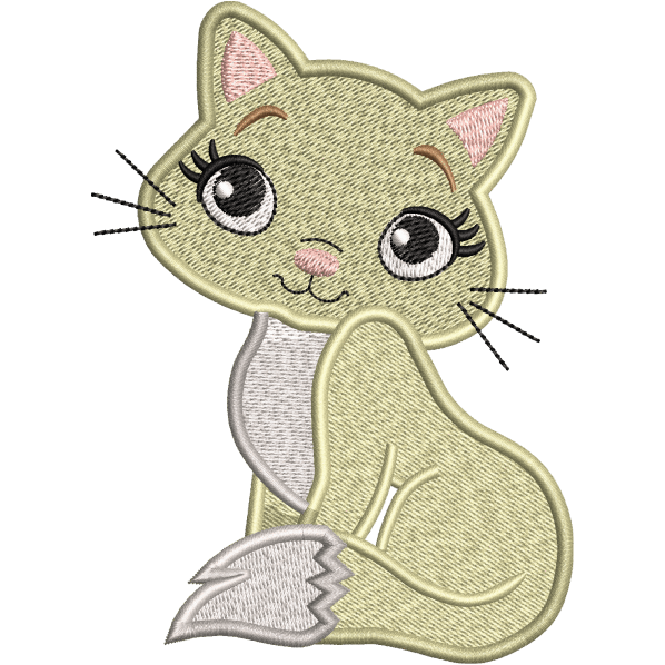 Cute Looking Cat Design