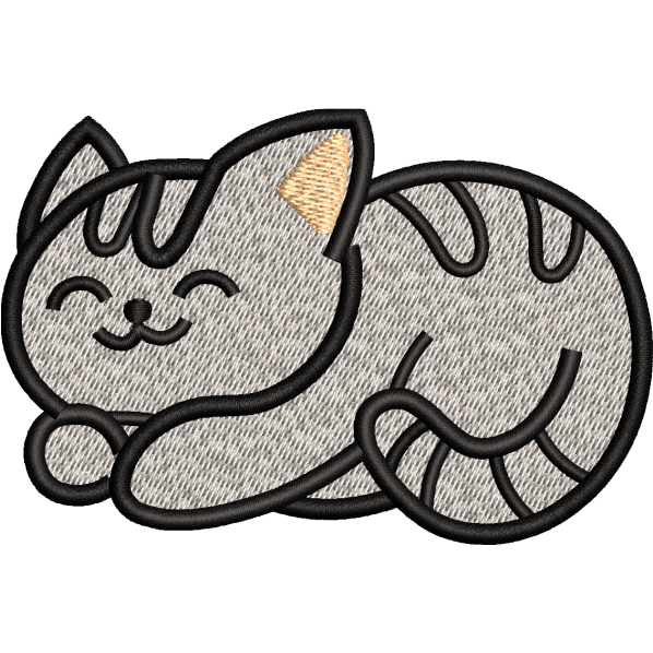 Cute Sleeping Cat Design