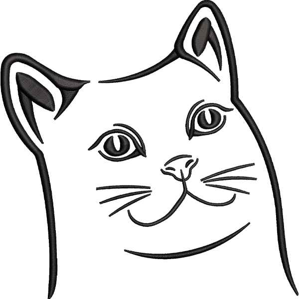Cat Looking Right Design