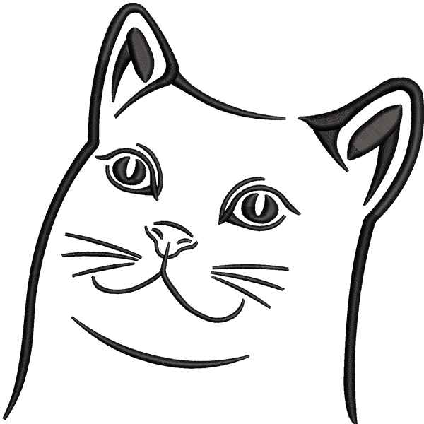 Cat Looking Left Design