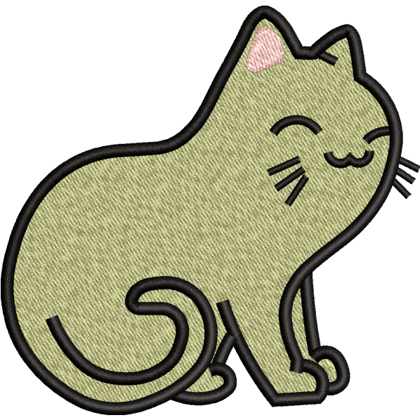 Eyes Close Cat Design