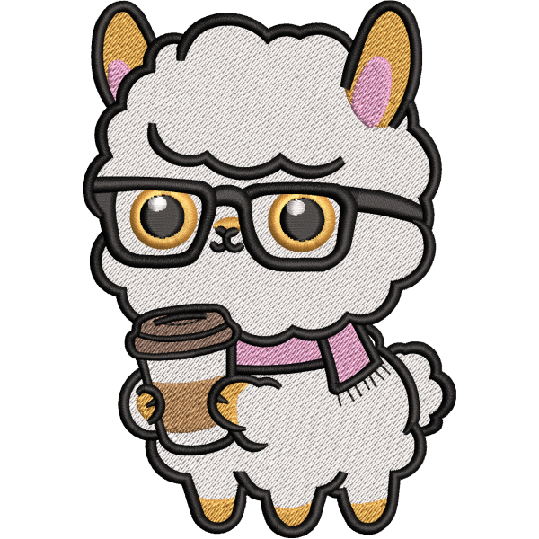 Nerdy Llama Coffee Design