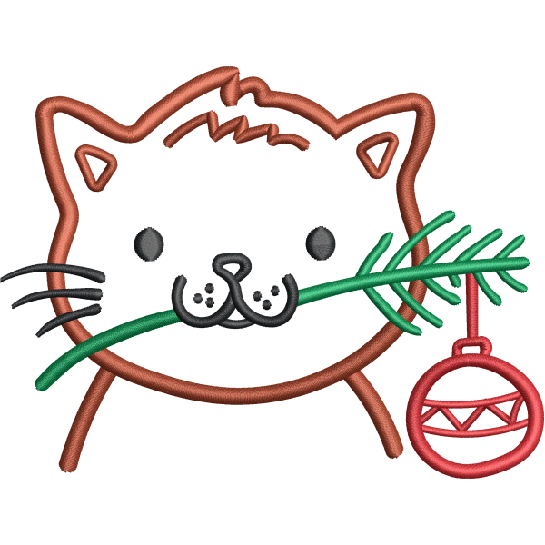 Cute Christmas Cat Design