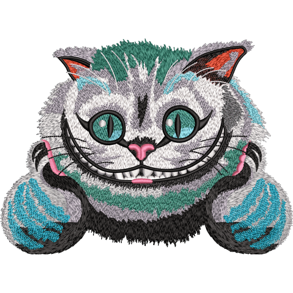 Wild Cat Embroidery Design