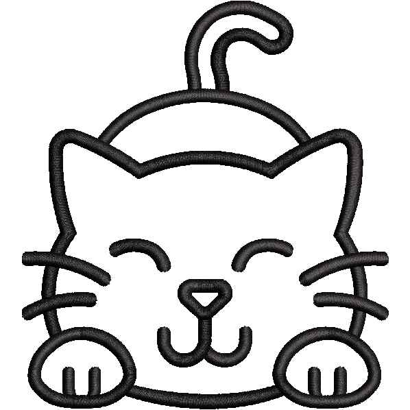 Outlined Cat Design