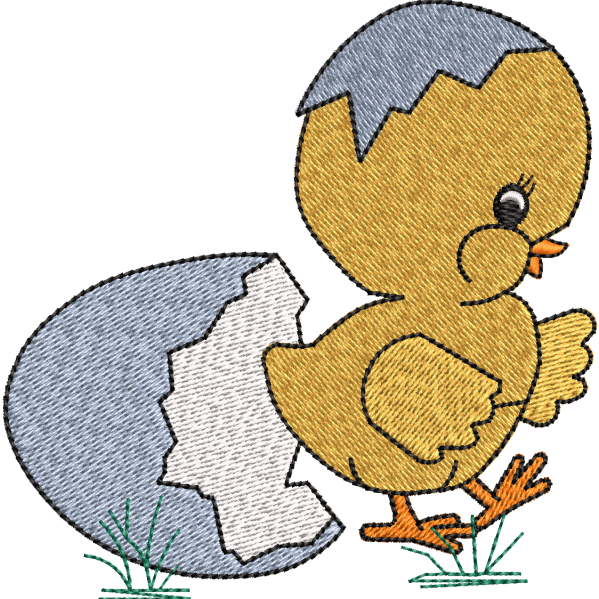Chick With Egg Design