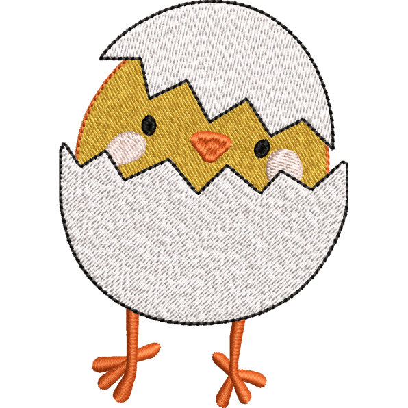 Baby Chick In Egg