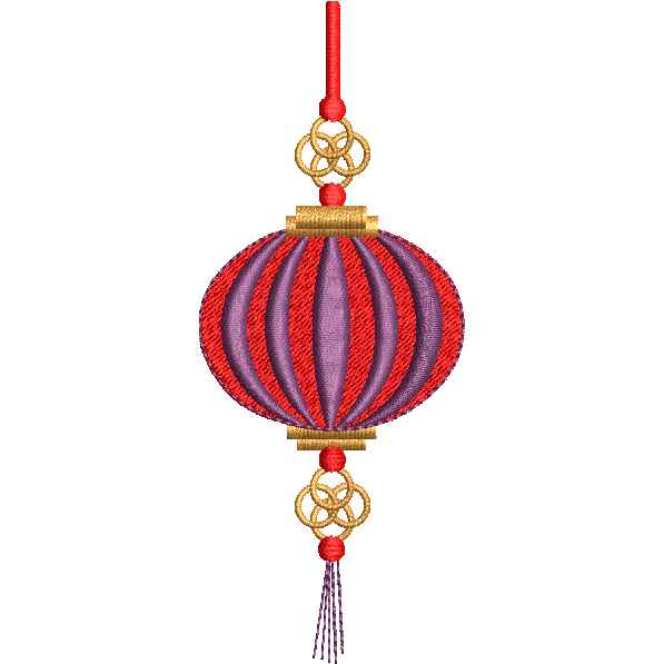 New Year Embroidery Design