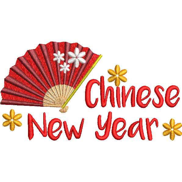 New Chinese Year Embroidery design