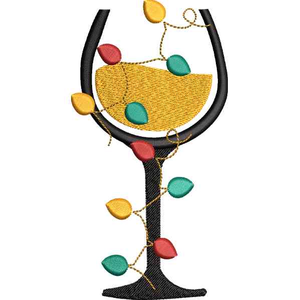 Yellow Christmas Glass Design