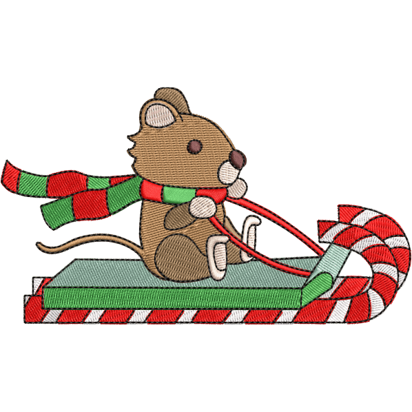 rat embroidery design