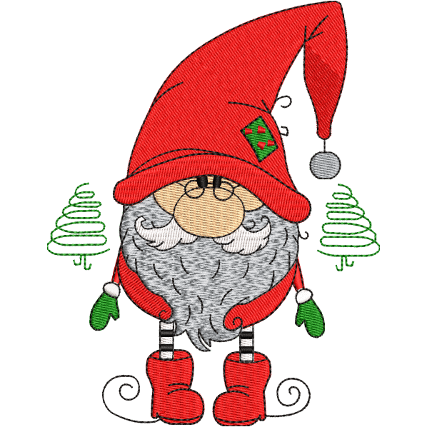 Christmas Santa Embroidery Design