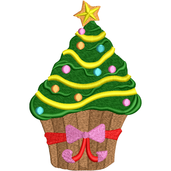 christmas cream embroidery design