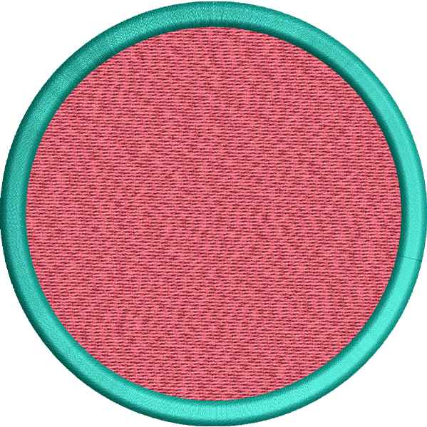Red Circle Embroidery Design