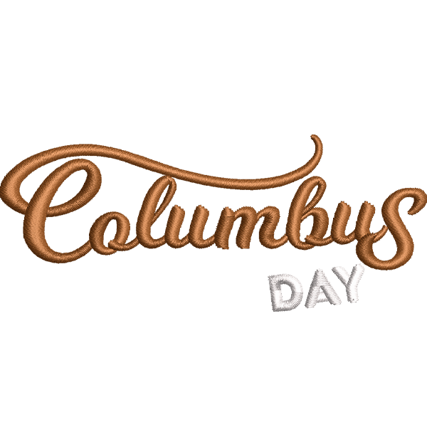 Columbus Day Letter Design