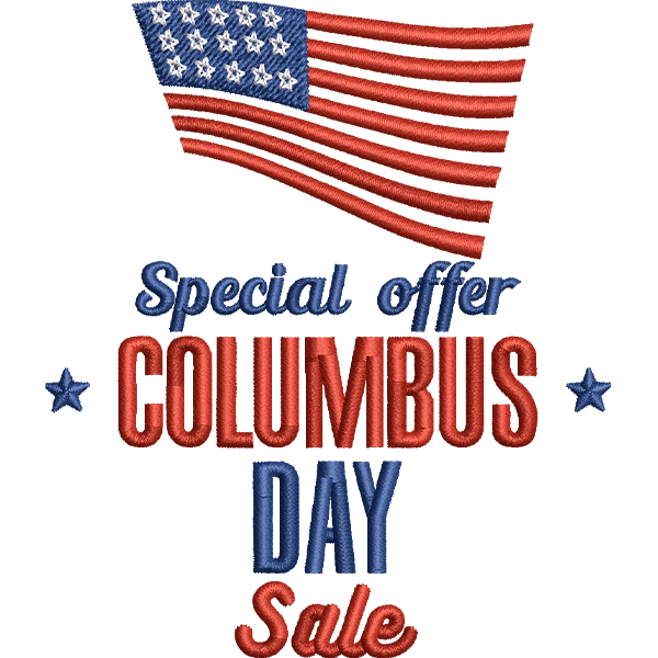 Columbus Day Sale Design