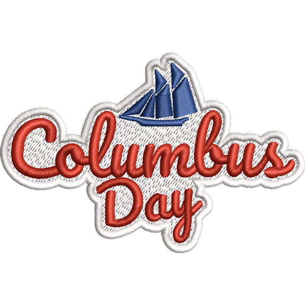Columbus Day Outline Design