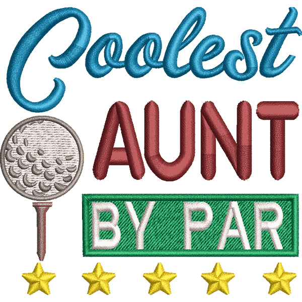Cool Aunt Text Design