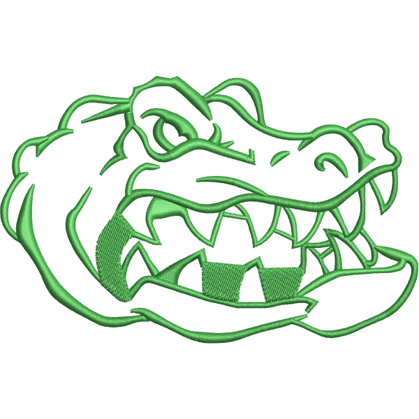 Crocodile Face Design