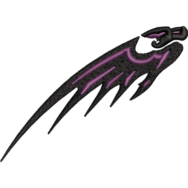 Scary Bat Embroidery Design