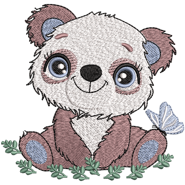 Cute Brown Panda Design