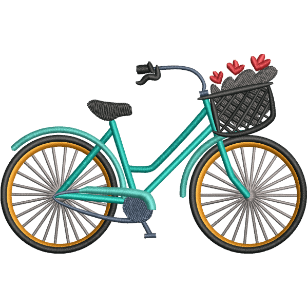 cycle embroidery design