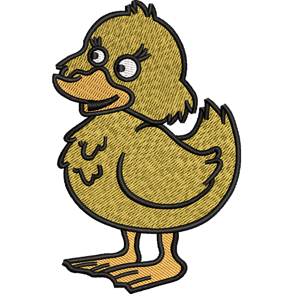 Clever Duck Embroidery Design