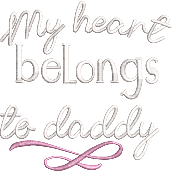Daddy Embroidery Design