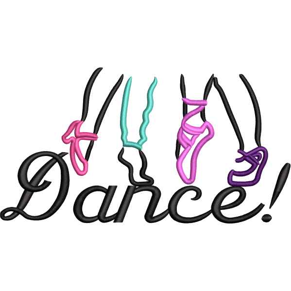 Dance Embroidery Design