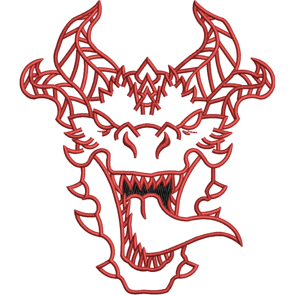 Fierce Dragon Head Design