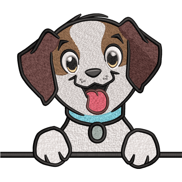 puppy embroidery design