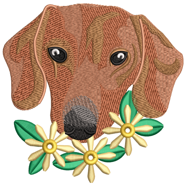 pooch embroidery design