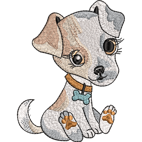 Cute Dog Sitting Design