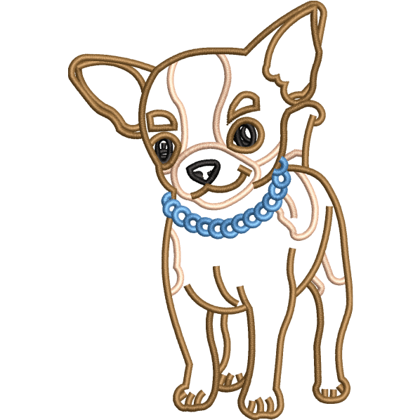 pup embroidery design